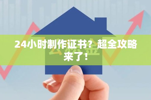 蕉城24小时制作证书？超全攻略来了！